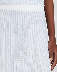 Novelty Pointelle Stripe Skirt