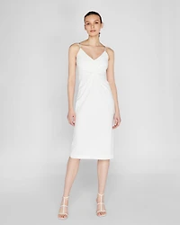 Front Twist Midi Dress