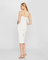 Front Twist Midi Dress