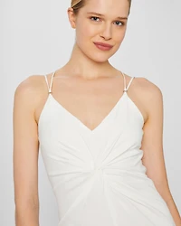 Front Twist Midi Dress