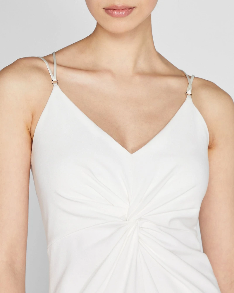 Front Twist Midi Dress