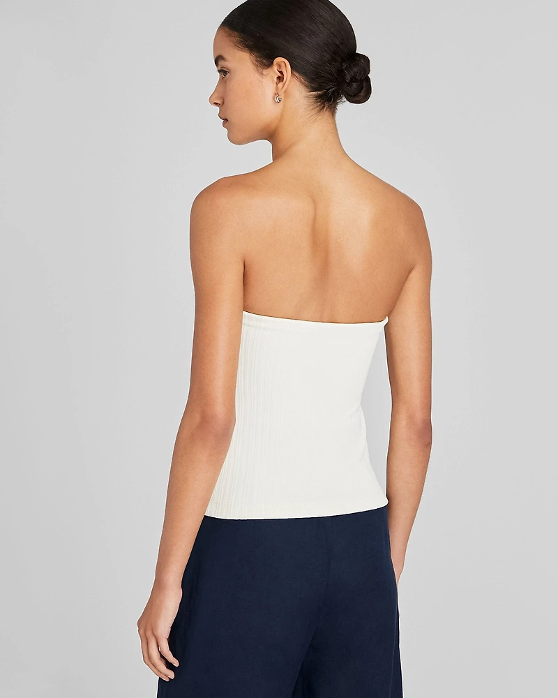 Plissé Bustier Top