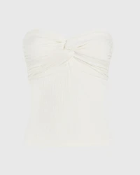 Plissé Bustier Top
