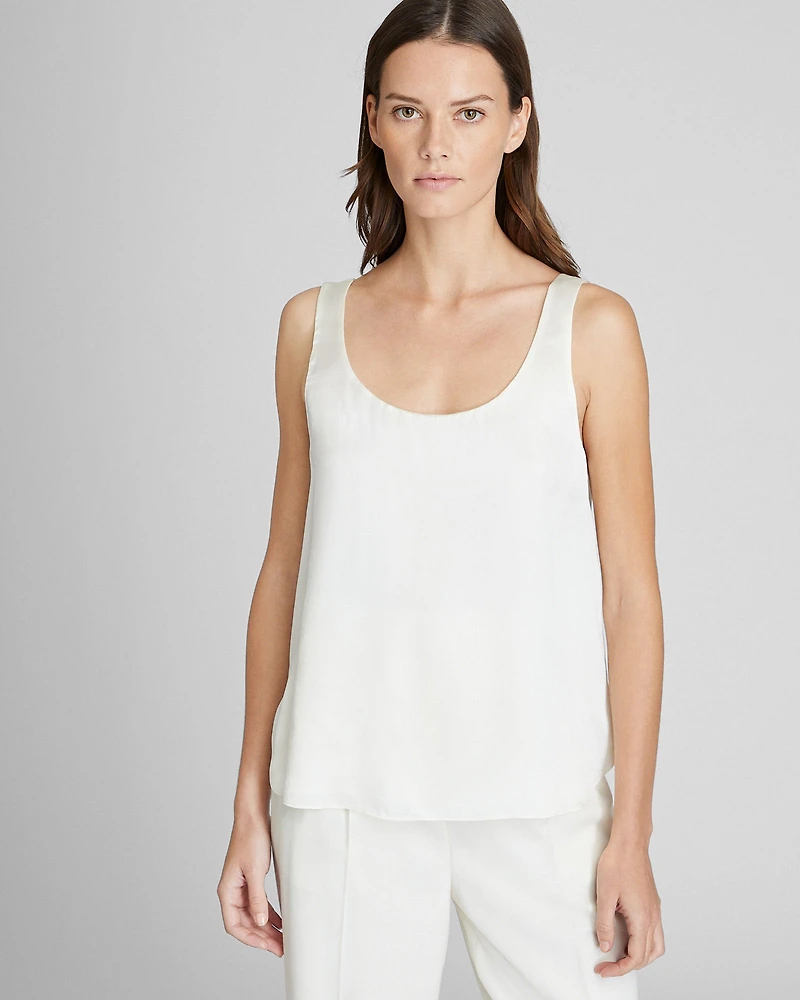 Luxe Silk Scoop Neck Top