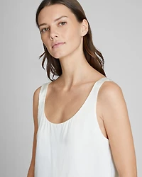 Luxe Silk Scoop Neck Top