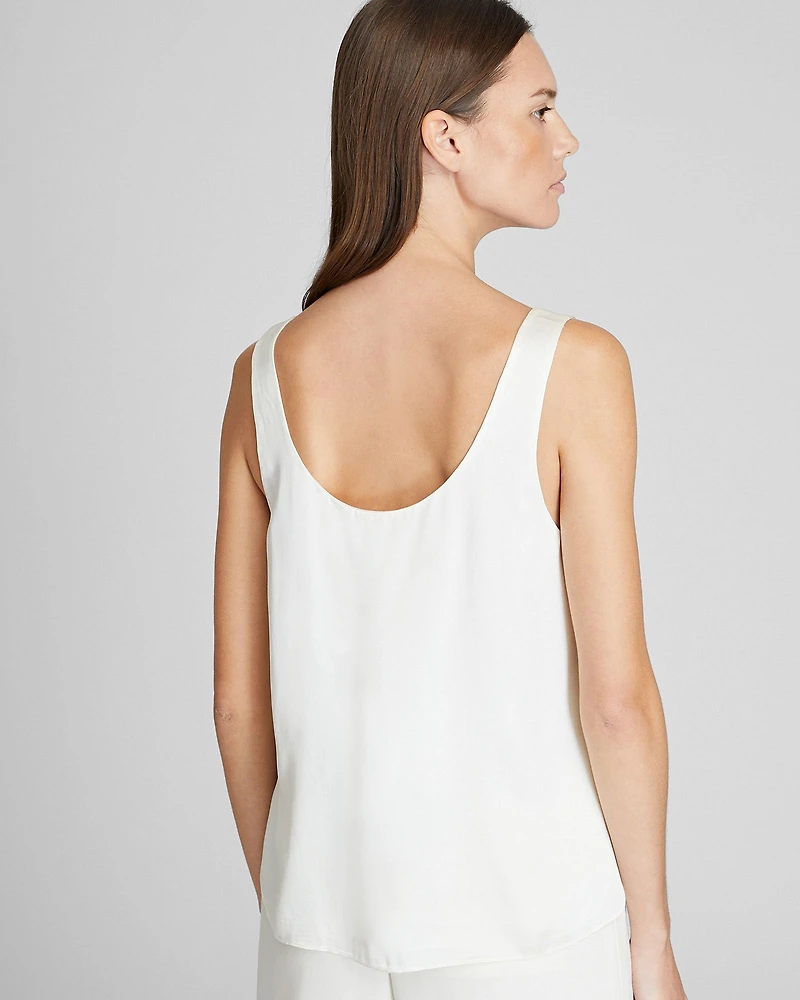 Luxe Silk Scoop Neck Top