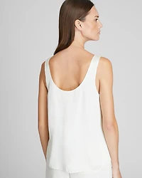 Luxe Silk Scoop Neck Top