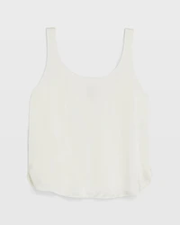 Luxe Silk Scoop Neck Top