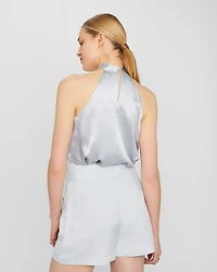 Silk Drape Halter Top