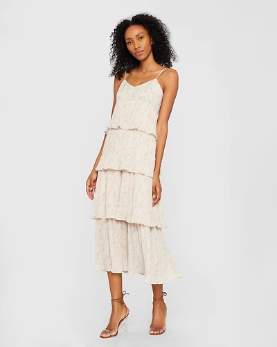 Pleated Tiers Occasion Dress