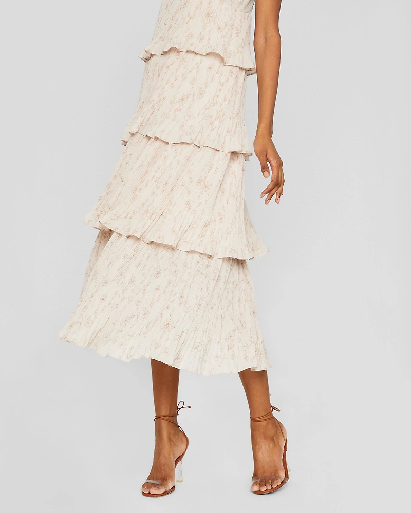 Pleated Tiers Occasion Dress