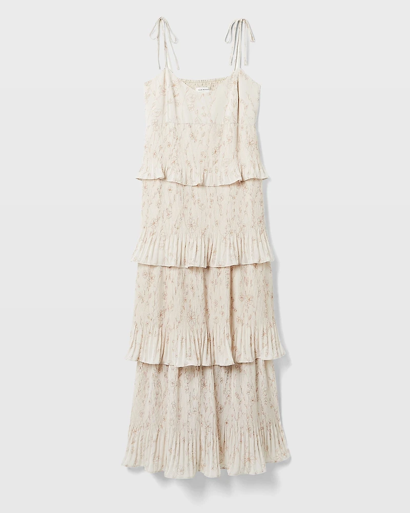 Pleated Tiers Occasion Dress