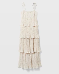 Pleated Tiers Occasion Dress