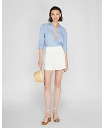 Pintuck Short