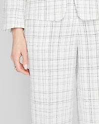 Plaid Signature Linen Blend Pant
