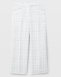 Plaid Signature Linen Blend Pant