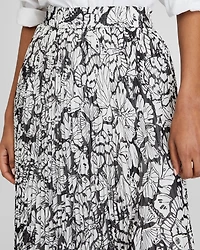 Printed Pleat Skirt
