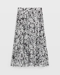 Printed Pleat Skirt