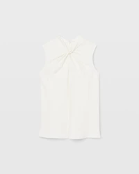 Sleeveless Twist Neck Top