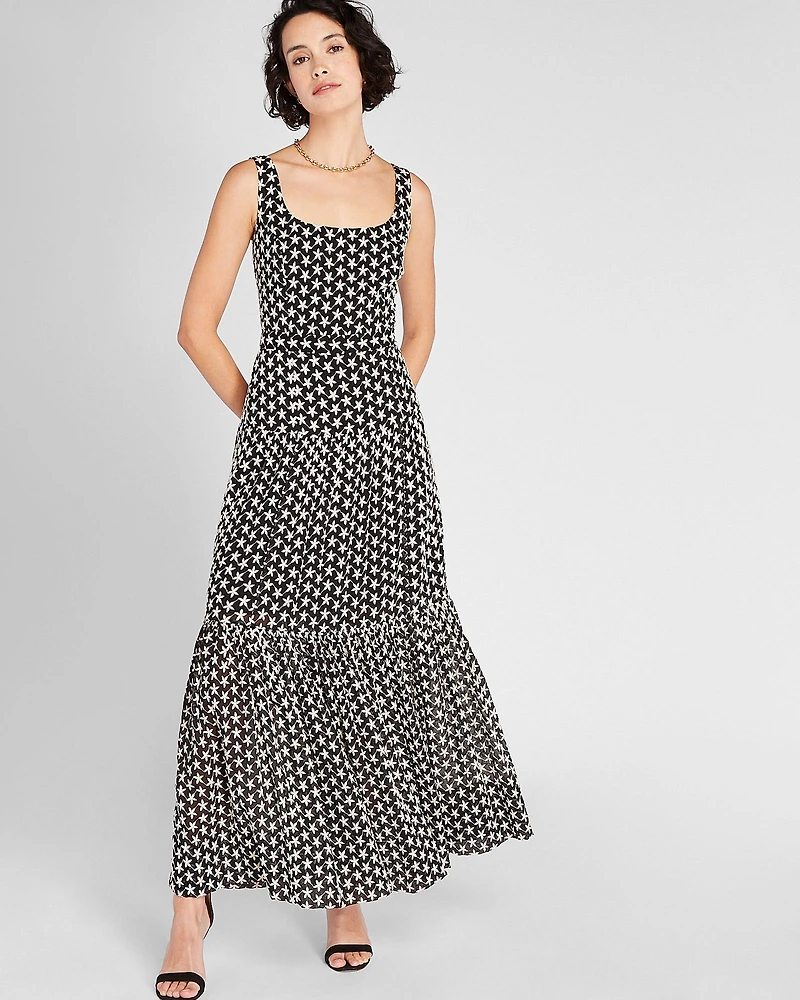 Embroidered Maxi Dress
