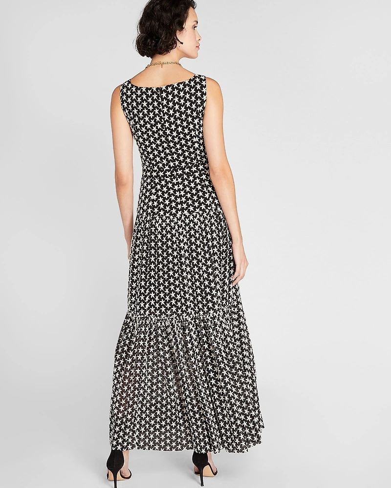 Embroidered Maxi Dress