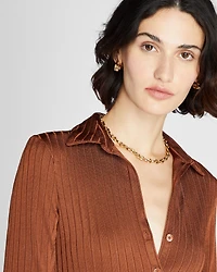 Long-Sleeve Ribbed Cardi