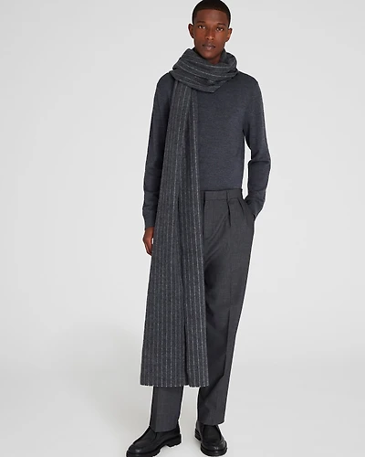 Double-Faced Striped Scarf