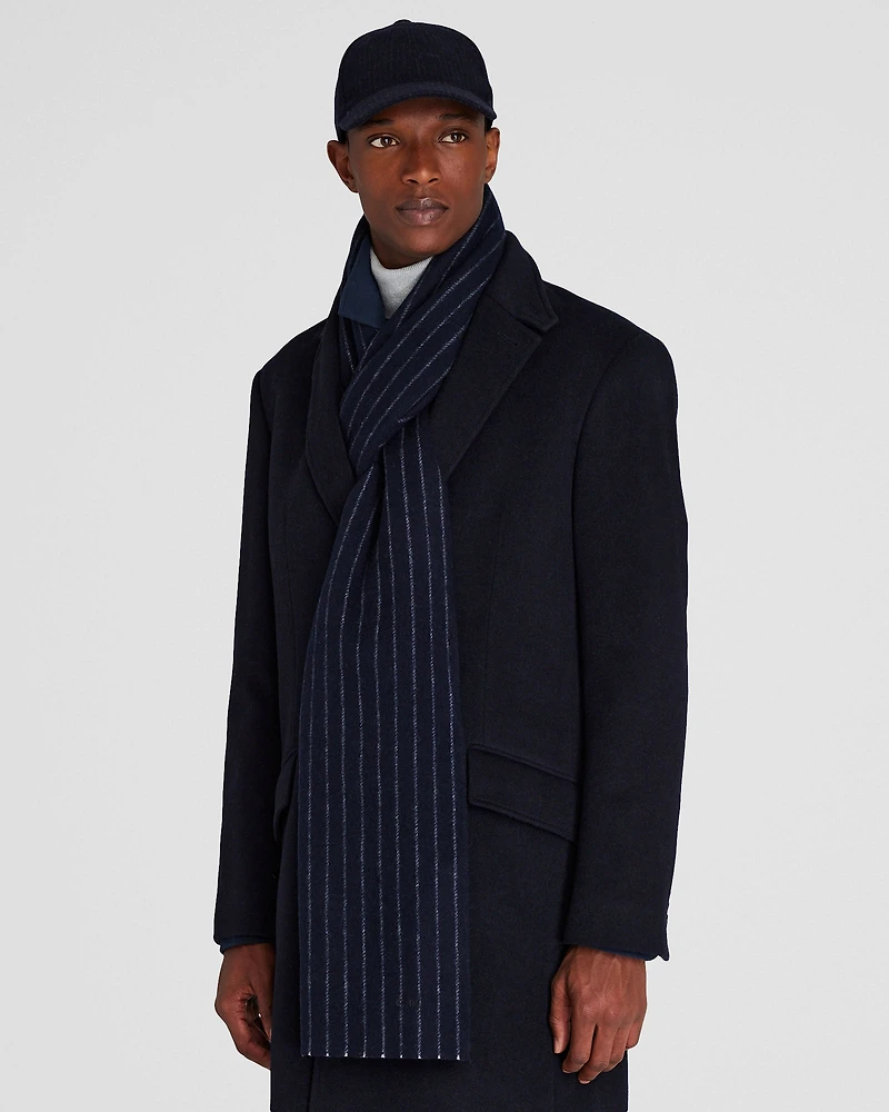 Double-Faced Striped Scarf