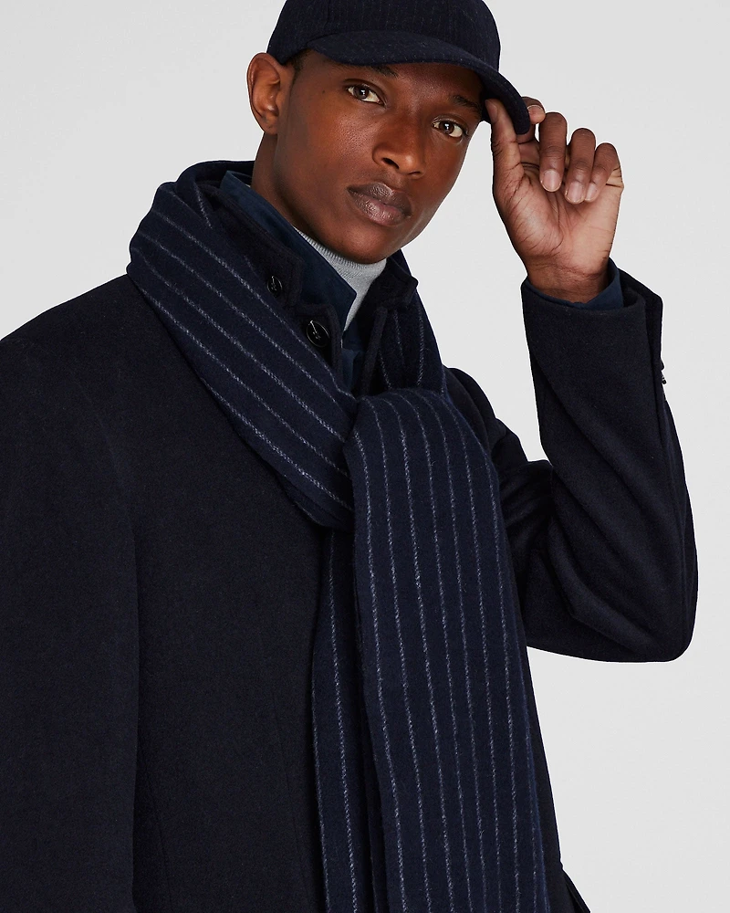 Double-Faced Striped Scarf