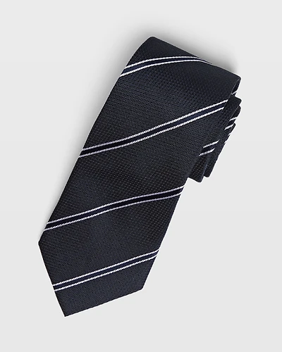 CM Stripe Silk Tie