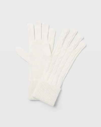 Cable-Knit Cashmere Gloves