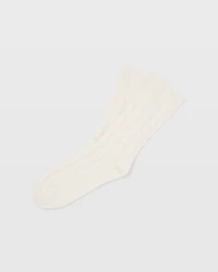Cable-Knit Cashmere Socks