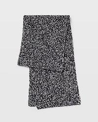 Wool Blend Ribbed-Knit Scarf