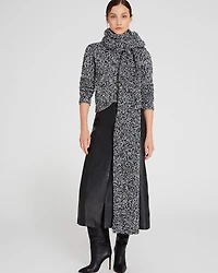 Wool Blend Ribbed-Knit Scarf