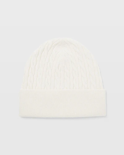 Cable-Knit Cashmere Hat