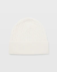 Cable-Knit Cashmere Hat
