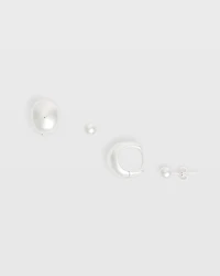 Tapered Hoop Earring Set