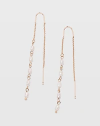 Mini Pearl Threader Earrings