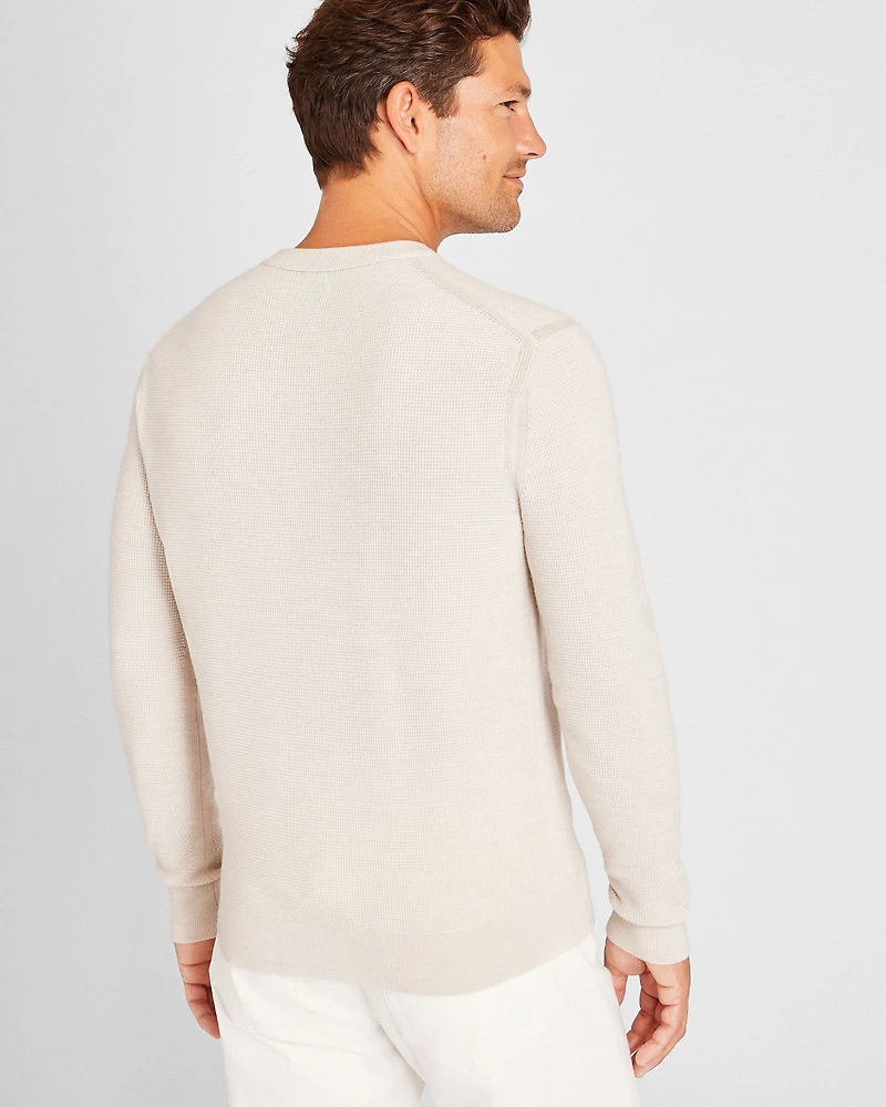 Refined Textured Wool Sweater