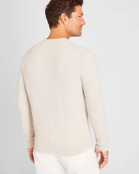 Refined Textured Wool Sweater