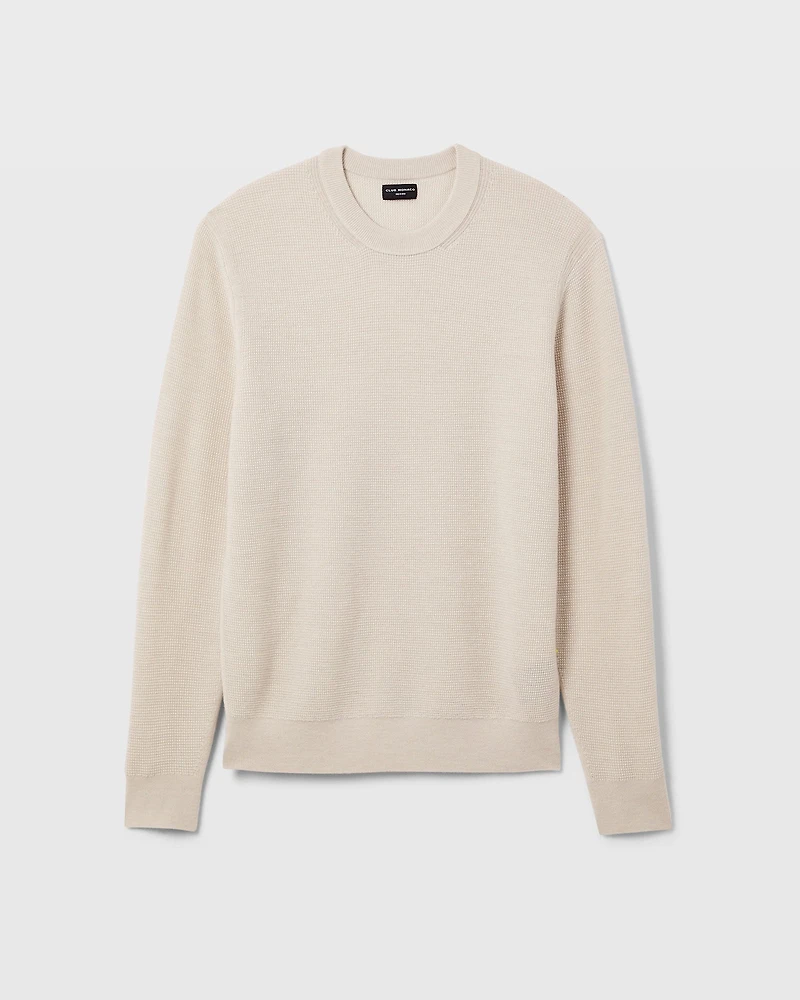 Refined Textured Wool Sweater
