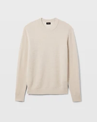 Refined Textured Wool Sweater