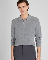 Refined Textured Wool Polo