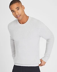 Bouclé Waffle Stitch Crewneck