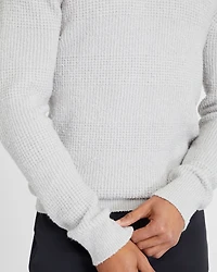 Bouclé Waffle Stitch Crewneck