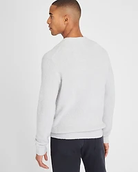 Bouclé Waffle Stitch Crewneck