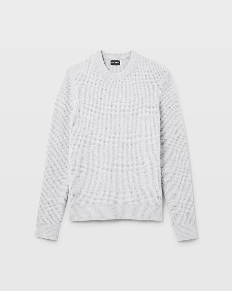 Bouclé Waffle Stitch Crewneck