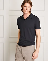 Slim Brushed Cotton Polo