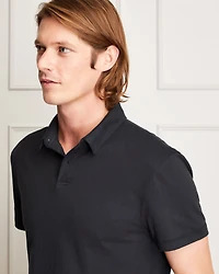 Slim Brushed Cotton Polo