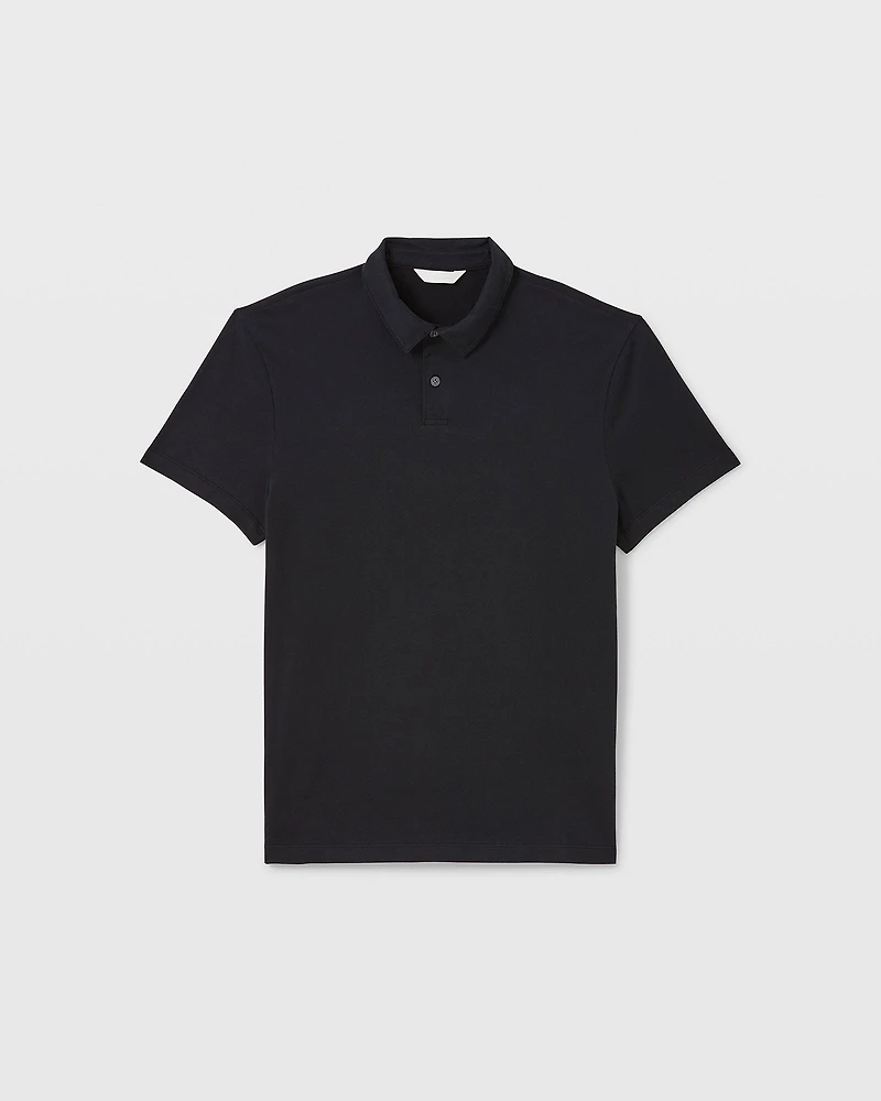 Slim Brushed Cotton Polo